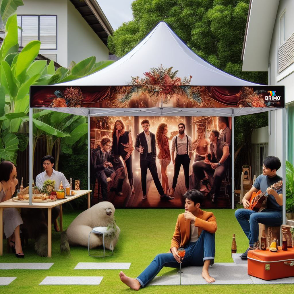 Tente pliante pour événements sportifs